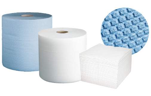 WipeClean Strong Wischtücher und Rollen